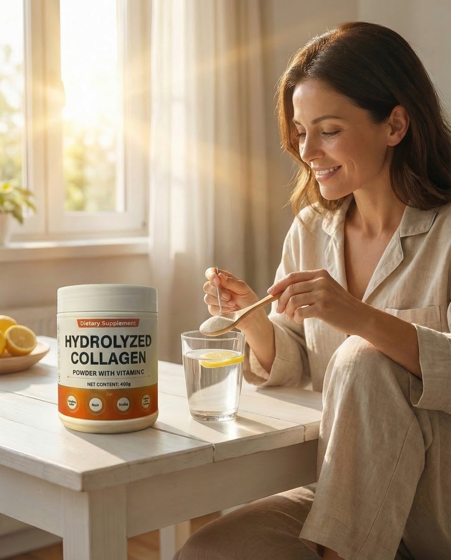 Colágeno Hidrolizado con Vitamina C – Piel, Cabello y Uñas Más Fuertes