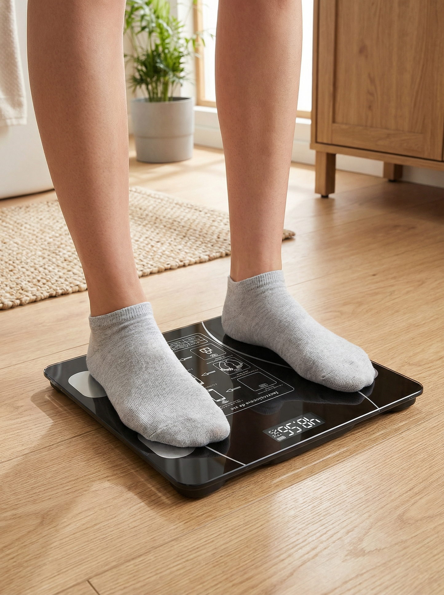 Báscula Smart de Vidrio – Controla tu progreso corporal