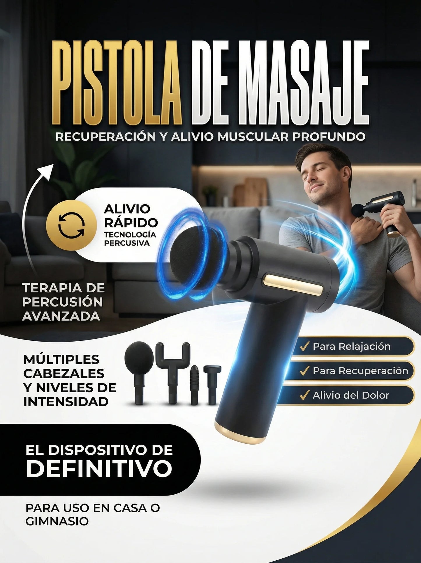 Masajeador eléctrico de alta frecuencia