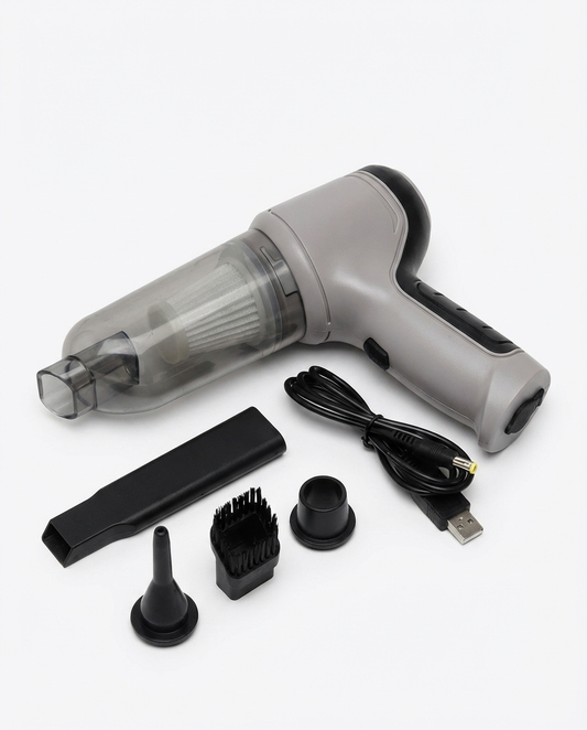 Mini Aspiradora 3 en 1 Recargable – Elimina polvo y migas en segundos