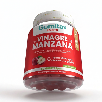 Gomitas vinagre de Manzana 60uds  INVIMA