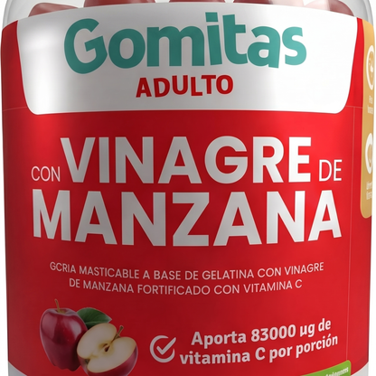 Gomitas vinagre de Manzana 60uds  INVIMA