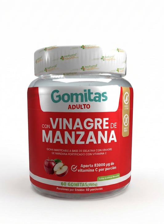 Gomitas vinagre de Manzana 60uds  INVIMA